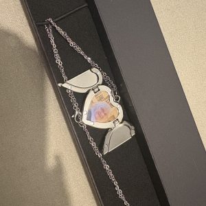 Heart shape Angel wings locket