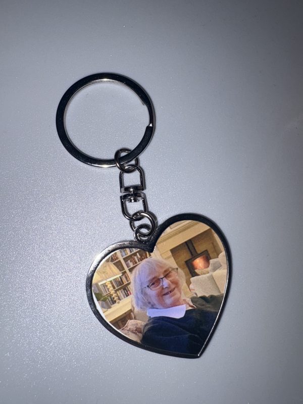 Double sided Heart shape keyring - Image 2