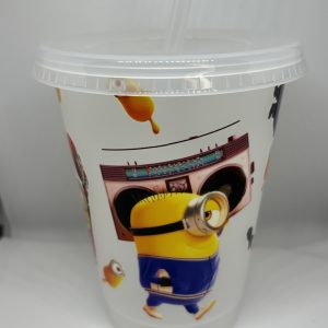 Yellow alien inspired 16oz cold cup