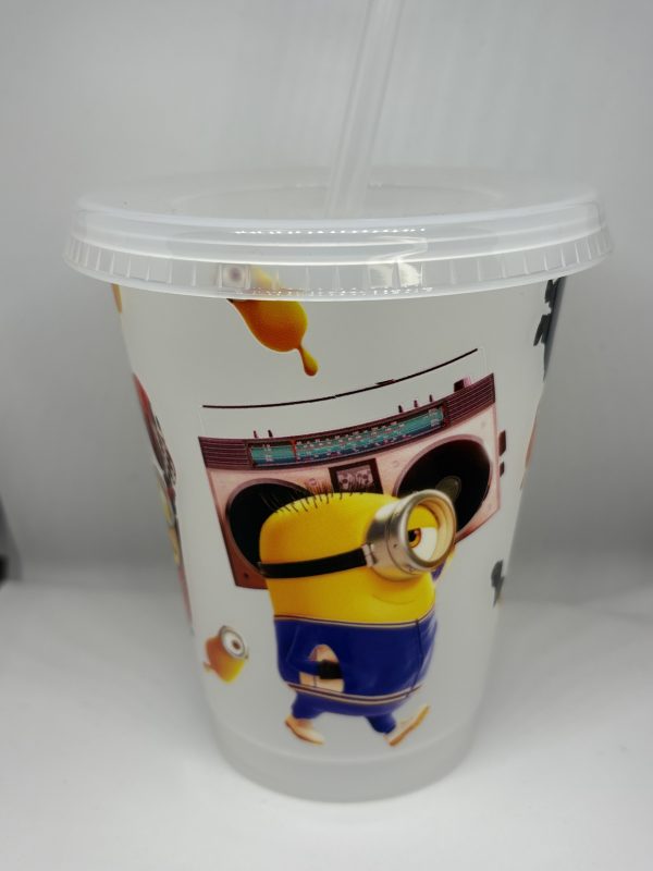 Yellow alien inspired 16oz cold cup - Image 2