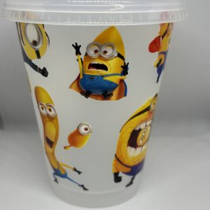 Yellow alien inspired 16oz cold cup