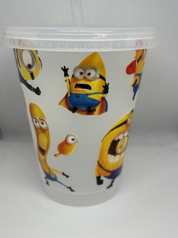 Yellow alien inspired 16oz cold cup
