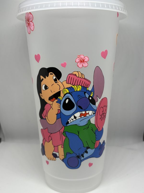 Blue alien inspired 24oz cold cup