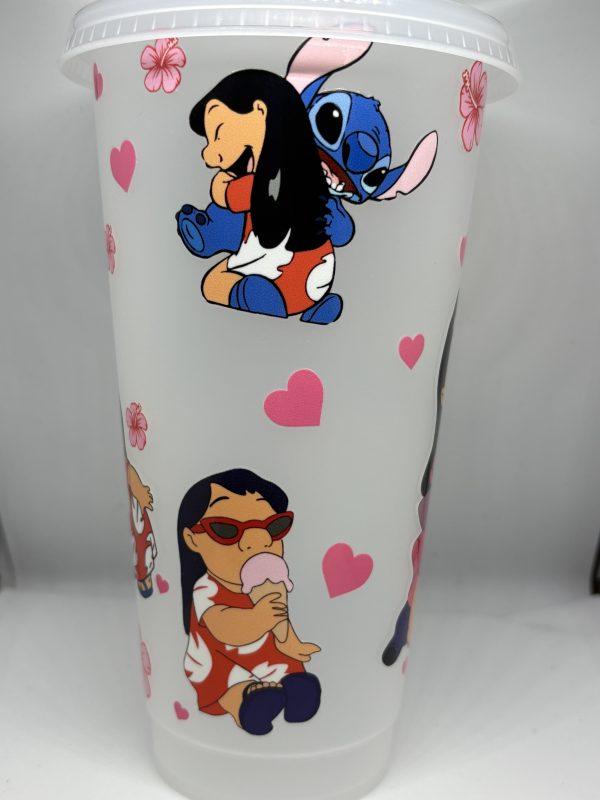Blue alien inspired 24oz cold cup - Image 2