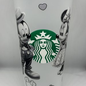 Mouse couple inspired 24oz starbies cold cup