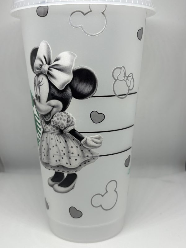 Mouse couple inspired 24oz starbies cold cup - Image 2