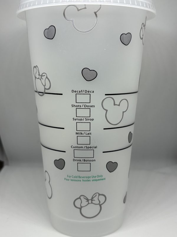 Mouse couple inspired 24oz starbies cold cup - Image 4