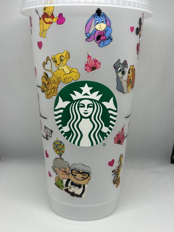 Character inspired 24oz starbies cold cup