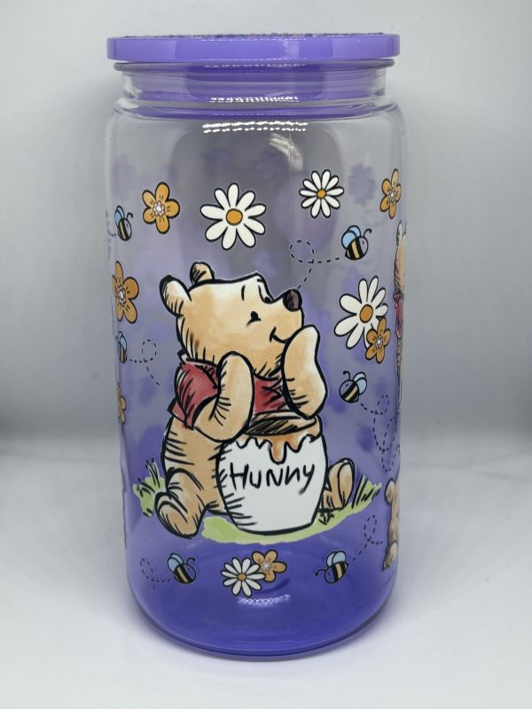 Bear inspired 16oz acrylic ombre can