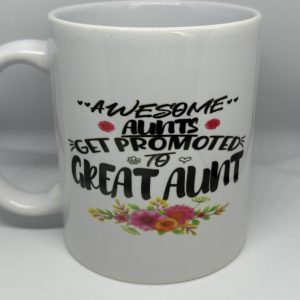 Imperfect aunt promotion mug