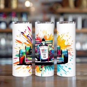 F1 car paint splat 20oz tumbler