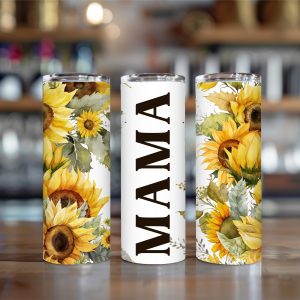 Mama sunflower design 20oz tumbler
