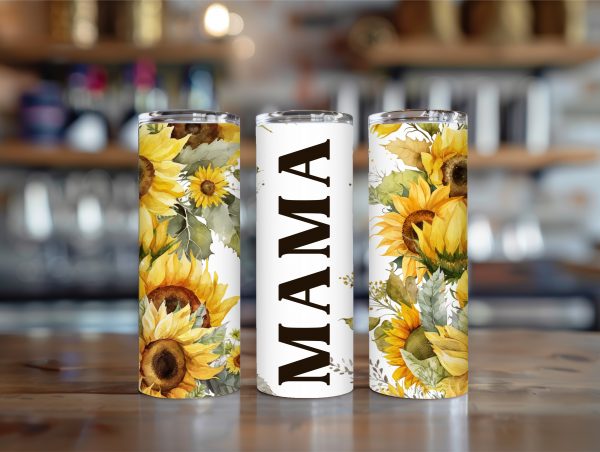 Mama sunflower design 20oz tumbler