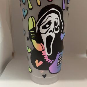 Ghost face 24oz cold cup