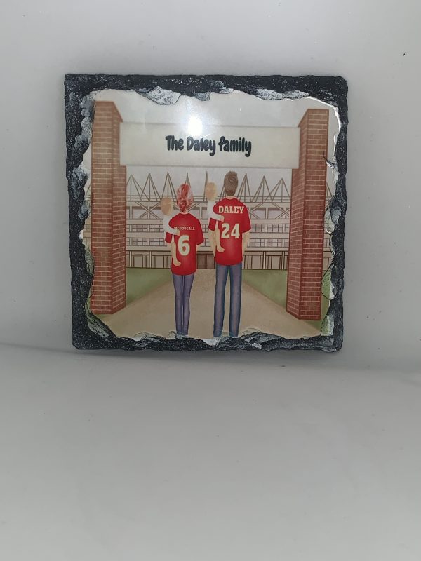 Personalised glossy square slate coasters - Image 3