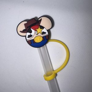Woody straw topper