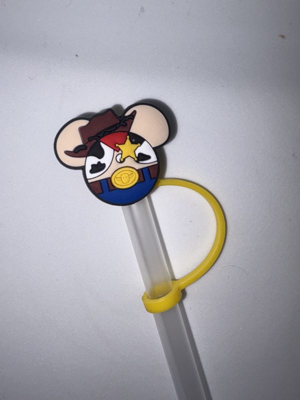 Woody straw topper