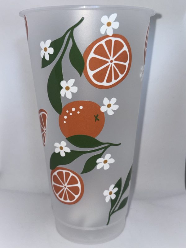 Orange cold cup