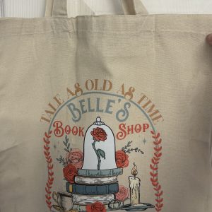 Belle’s bookshop tote bag