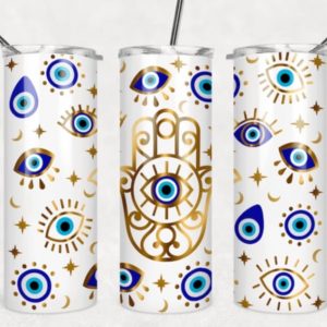 Evil eye 20oz insulated tumbler