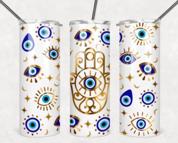 Evil eye 20oz insulated tumbler