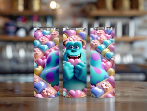 3D sulley 20oz insulated tumbler