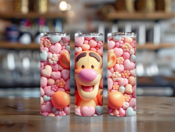 3D tigger 20oz insulated tumbler
