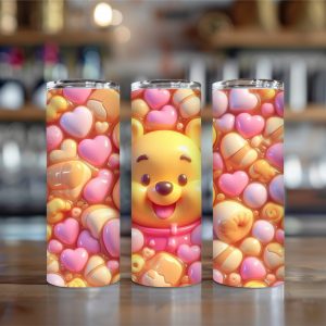 3D Pooh 20oz insulated tumbler