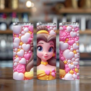 3D princess 20oz insulated tumbler