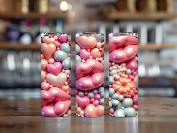 3D lips 20oz tumbler