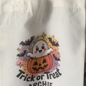 Trick or treat ghost tote bag