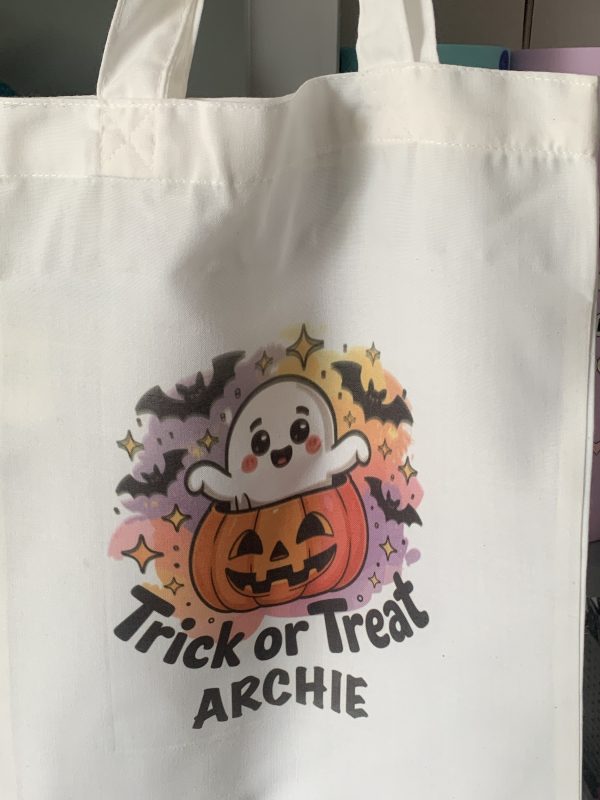 Trick or treat ghost tote bag - Image 2