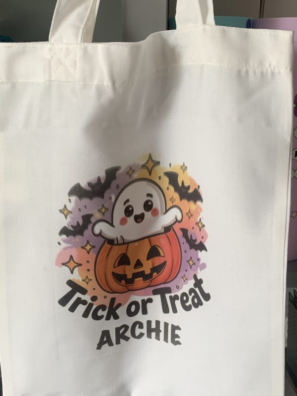 Trick or treat ghost tote bag - Image 3