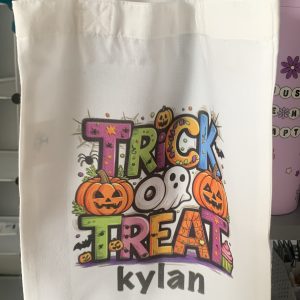 Trick or treat tote bag
