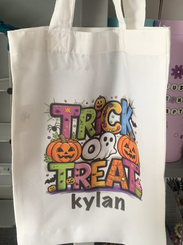 Trick or treat tote bag