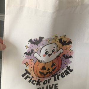 Trick or treat ghost tote bag