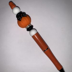 Pumpkin beaded pen