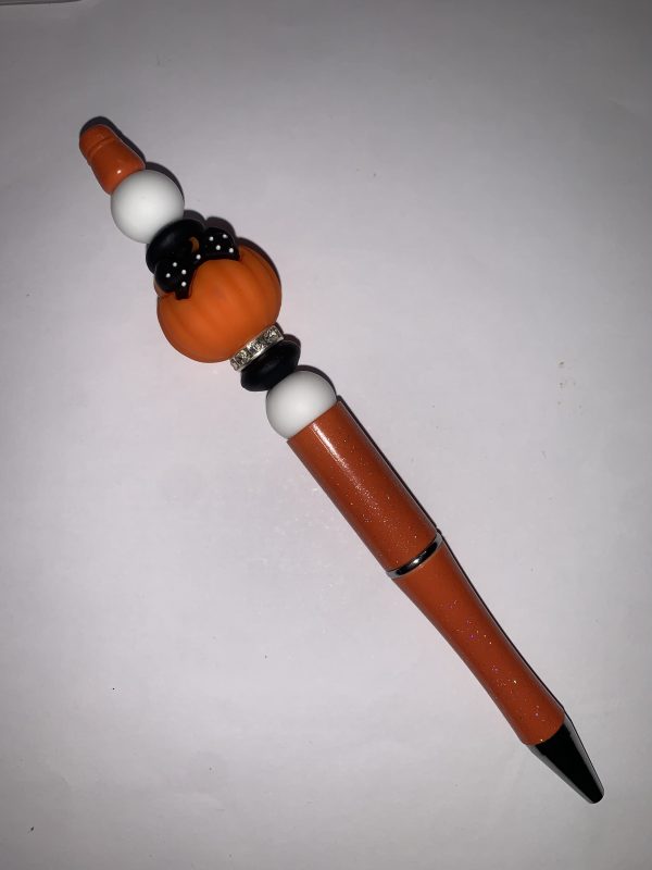 Pumpkin beaded pen - Image 2