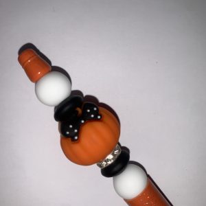 Pumpkin beaded pen