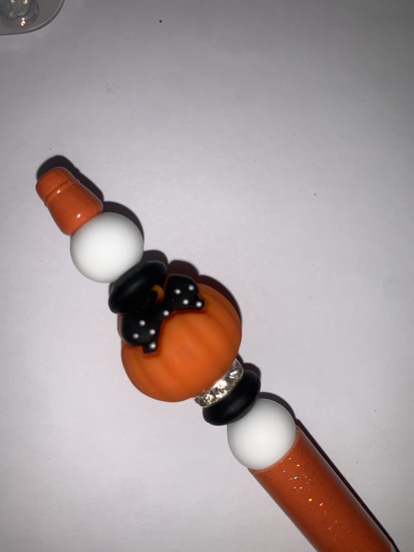 Pumpkin beaded pen
