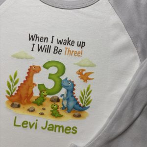 When I wake up …birthday pjs