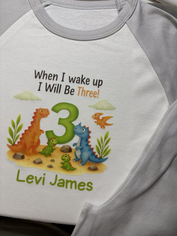 When I wake up …birthday pjs