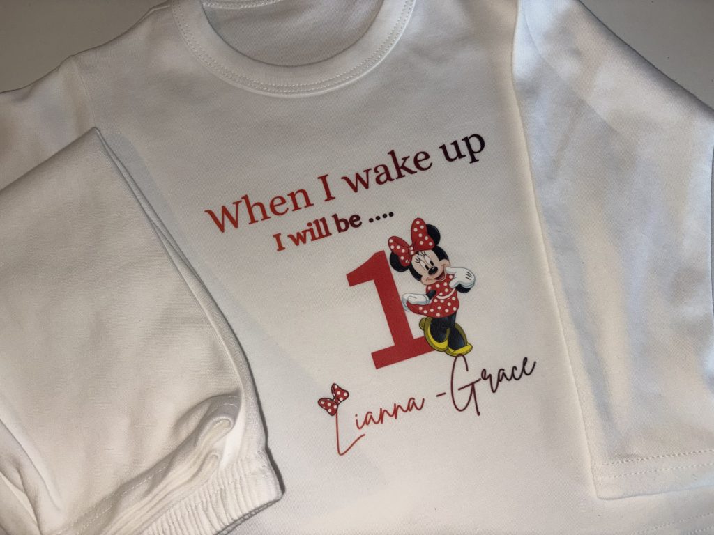 When I wake up …birthday pjs