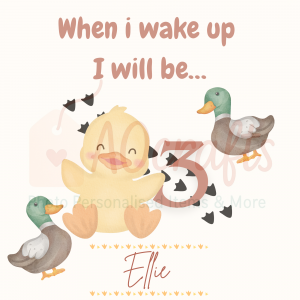 When I wake up …birthday pjs