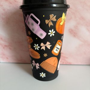 Plastic coffee cups