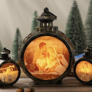 Plastic personalised lantern light – large