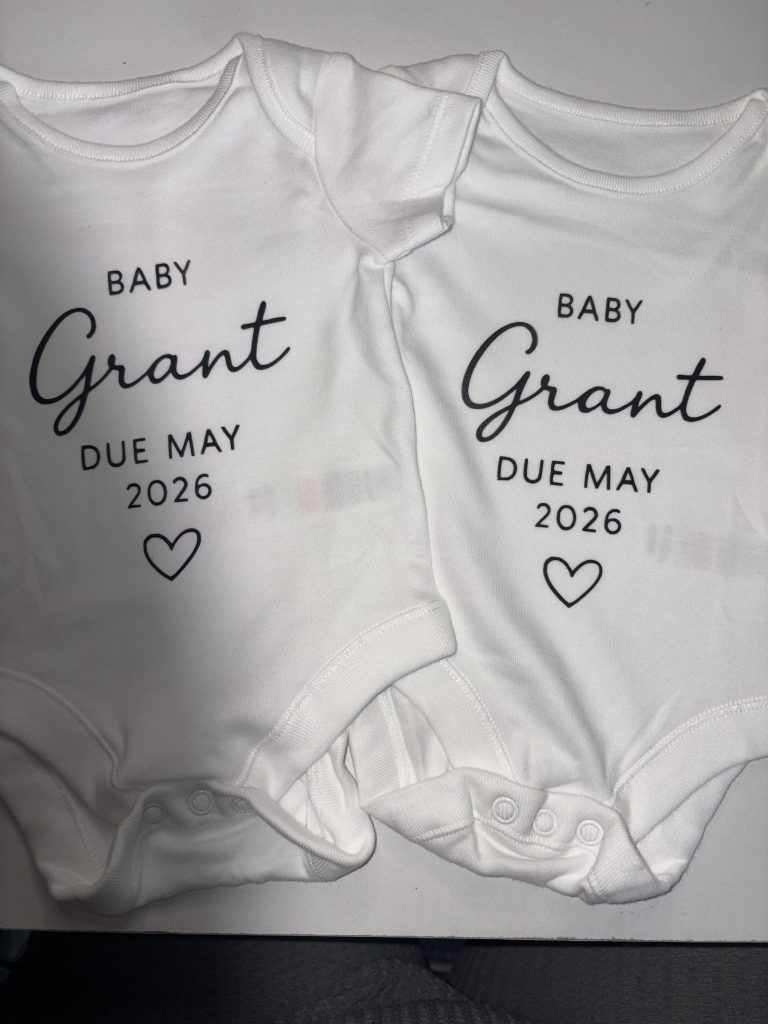 Personalised baby vest