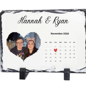 Anniversary date Personalised slate