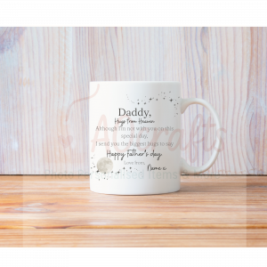 Daddy to an angel on Father’s Day mug