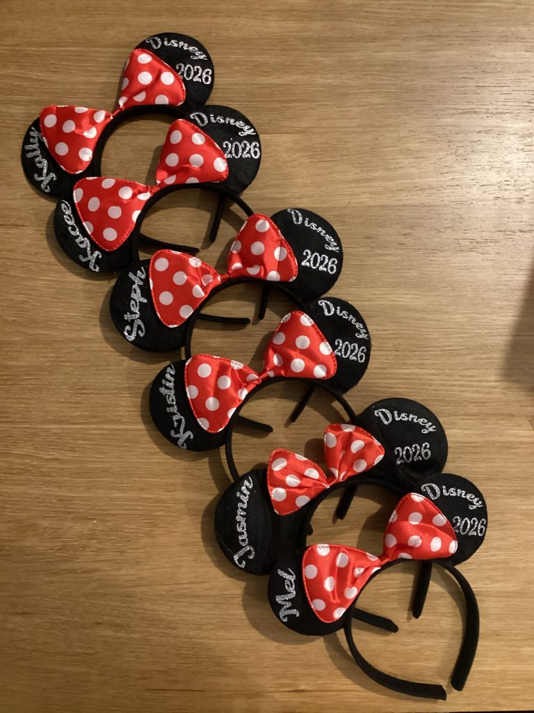 Personalised mouse & bowe headband